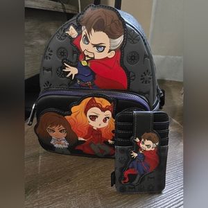 Loungefly  Doctor Strange in the Multiverse of Madness BACKPACK & CARDHOLDER